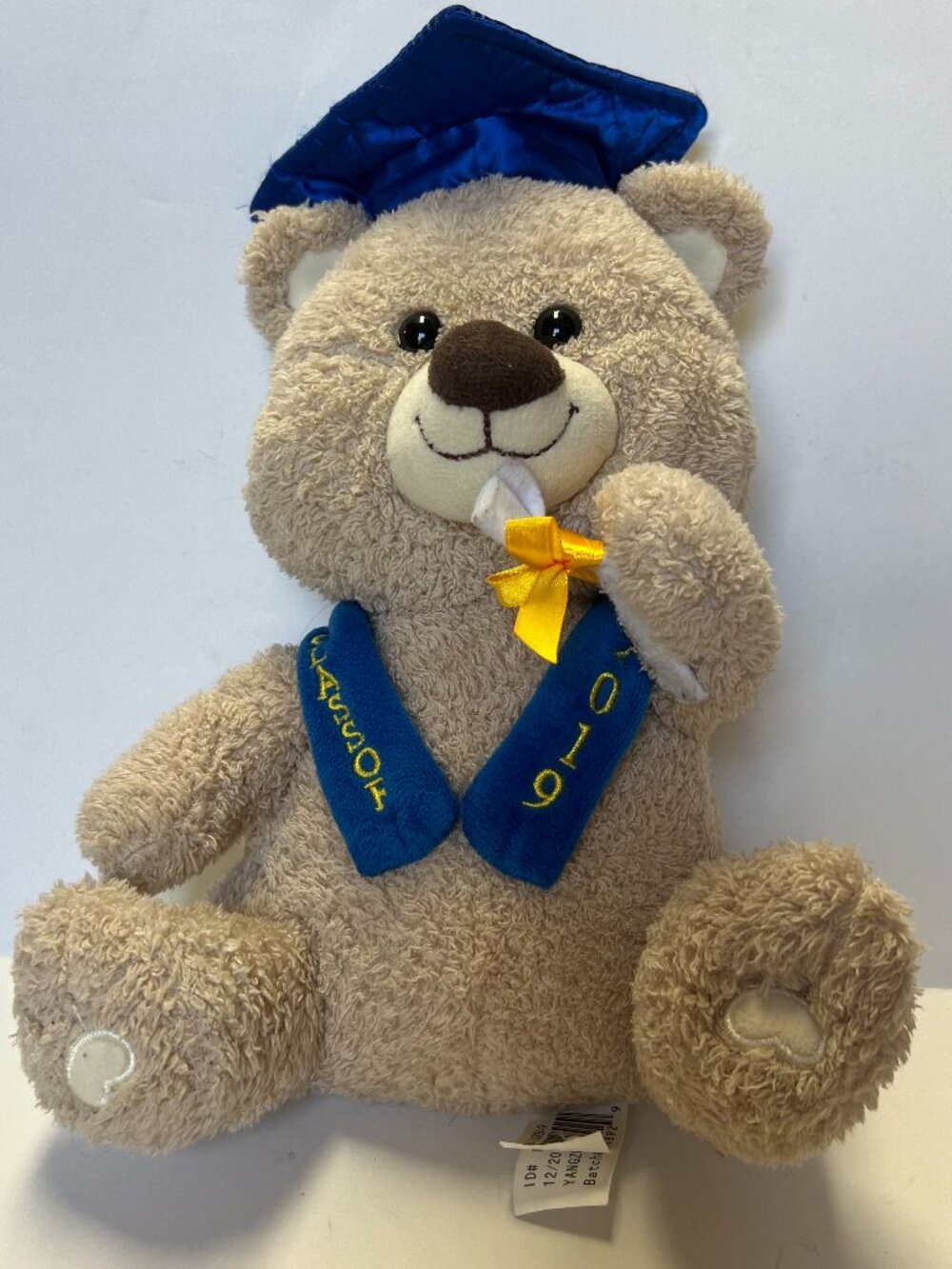 Kellytoy Graduation Teddy Bear Plush 2019 Cap Gown Diploma Stuffed Animal Toy